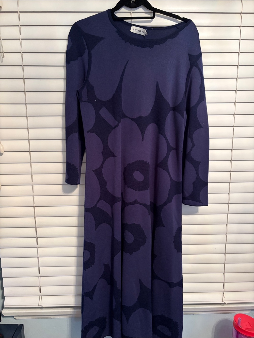 Marimekko Leikkuu Unikko Knit Dress Size L